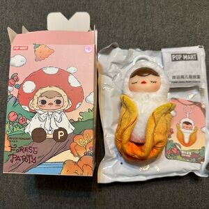 Pop Mart Pucky Forest Party Open Confirmed Blind Box Leaf Baby Plush Pendant